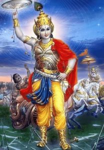 Krishna attacks Bhishma